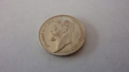 Silbermünze aus Liechtenstein : 1 Krone 1904 ,unzirkuliert