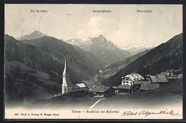 Tenna, Ortsansicht mit Ausblick ins Safi