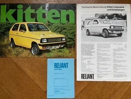 RELIANT KITTEN 1977 / 1978 Prospekt-Konvolut brochure lot