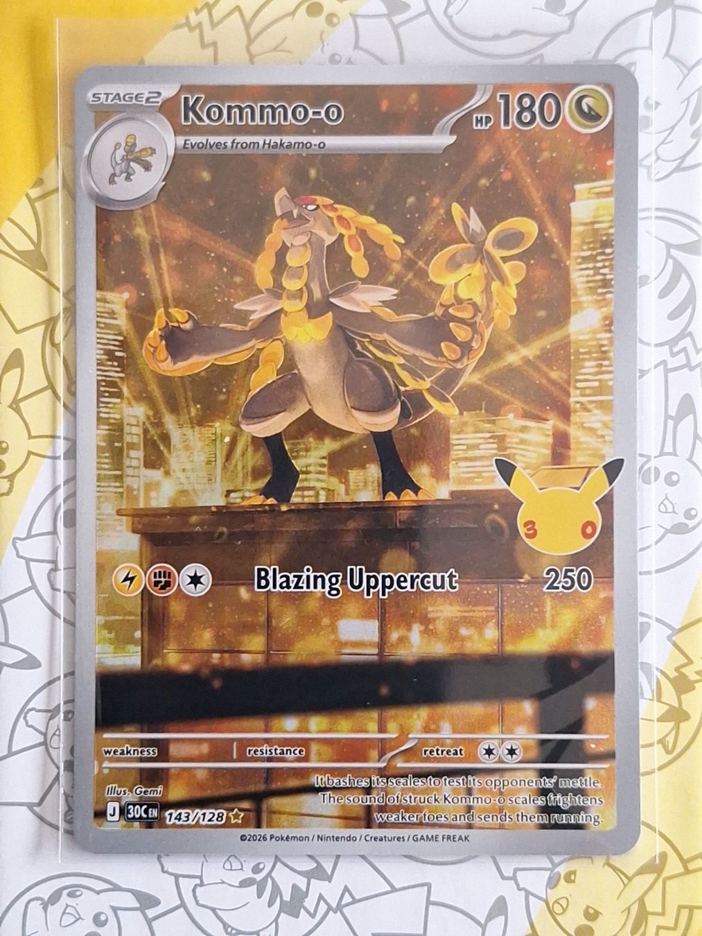 Pokémon Carte collezionabili: Kommo-o - 30th Celebration – Usato da Altstätten SG venduto da GGsGameshop