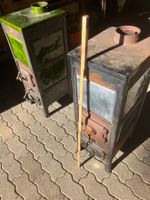 Zwei Kaminöfen mit Zubehör gebrauchter Zustand