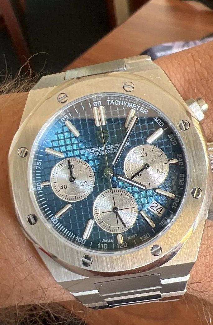 Pagani Design Uhren: Pagani Design Herren Uhr Chronograph Originalverpackt – Neu und originalverpackt aus Suhr von ChronixChronometer 3