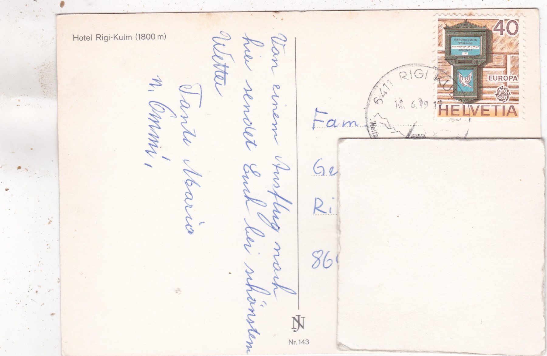 Ansichtskarten: Gruss vom Rigi 1979 – Gebraucht aus Herisau von Lisegrat2008 1