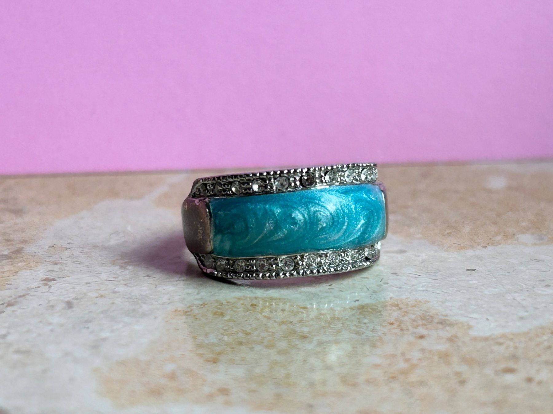 Anelli: Fingerring Türkis Meer (56) – Usato da Laufen venduto da Bellebellezza