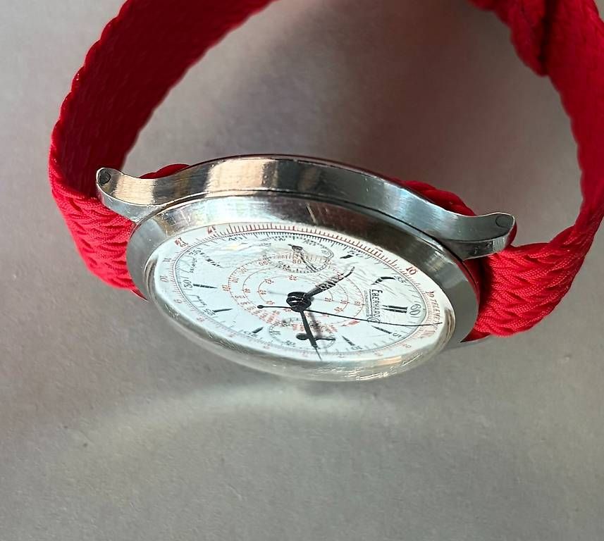 Eberhard & Co. Orologi: 1940s Eberhard Monopusher,  40mm enamel dial, pre extra fort – Usato da Pregassona venduto da camus84 4