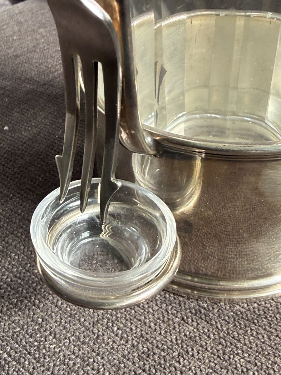 Alle Dekorationen: Seltene Vintage Olivenglas mit Gabel  – Neu (gemäss Beschreibung) aus BASEL von zum_schneugge 7