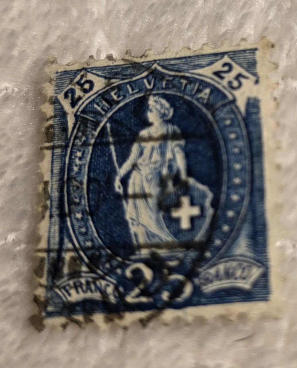 Tutti i francobolli: Schweizer Briefmarken 25 Rappen Gestempelt 1882 bus 1908  – Nuovo (secondo la descrizione) da Rickenbach BL venduto da nicole611