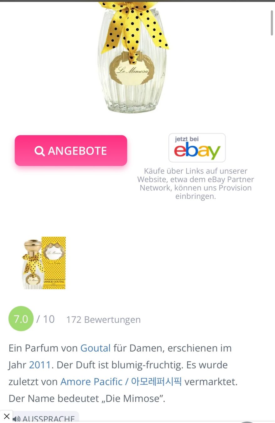 Profumi & Eau de Toilette: Annick Goutal Le Mimosa - EDT - Duftprobe 2ML – Usato da Zürich venduto da deruja 4