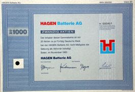 Hagen Batterie AG, Soest - 1983
