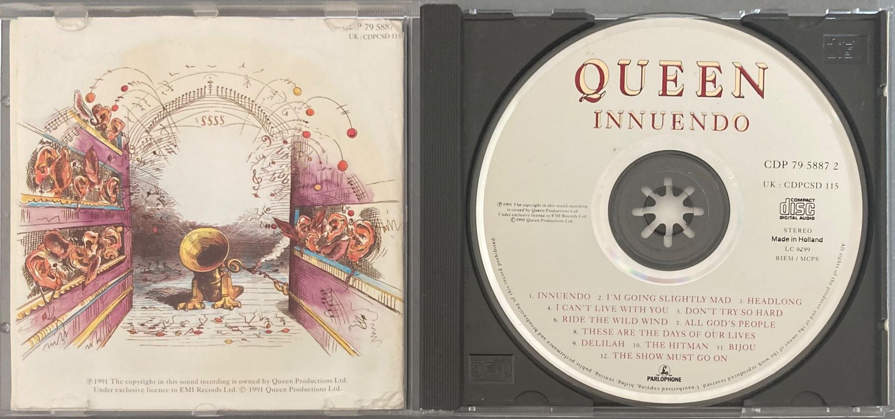 CD: QUEEN - INNUENDO – Usato da Poliez-Pittet venduto da Newtown-Records 2