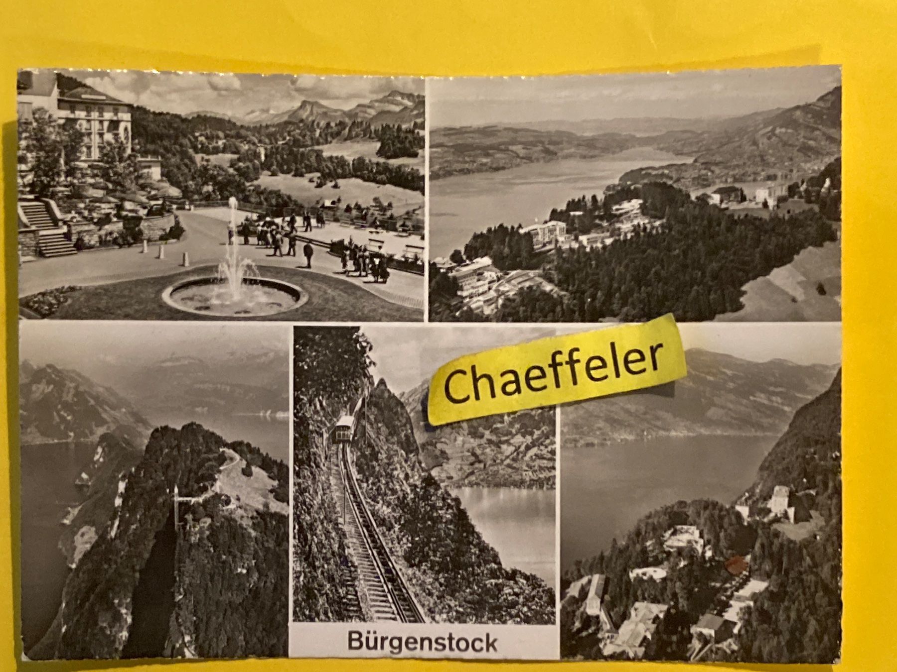 Cartoline postali: 1959 Bürgenstock - Hotels – Usato da Zürich venduto da Chaeffeler