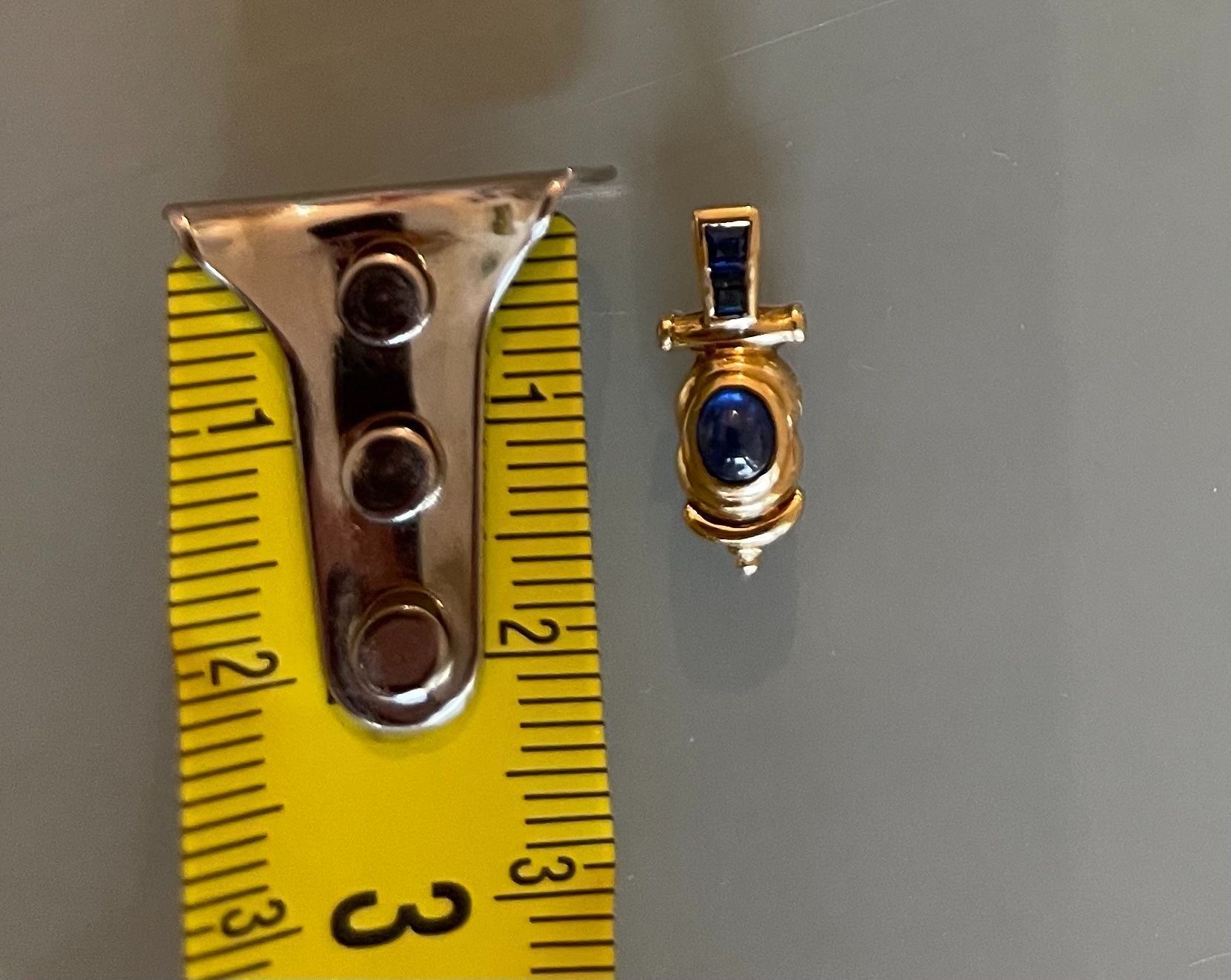 Ciondoli: Pendentif or jaune 18k  avec Saphirs – Usato da Genève venduto da Annilu 3