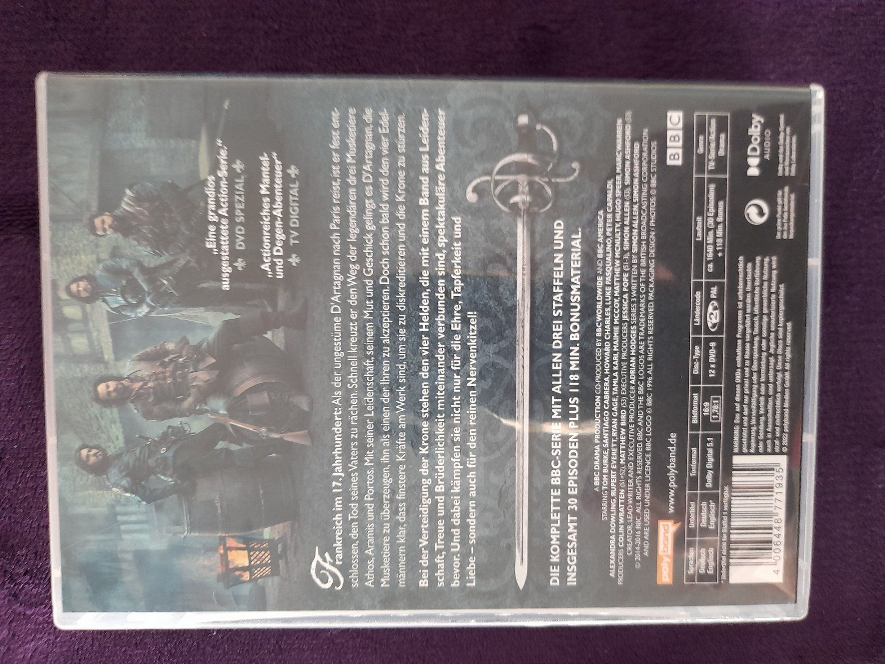 Alle DVDs: DIE MUSKETIERE STAFFEL 1 - 3 – Gebraucht aus Aesch BL von Burschi59 1