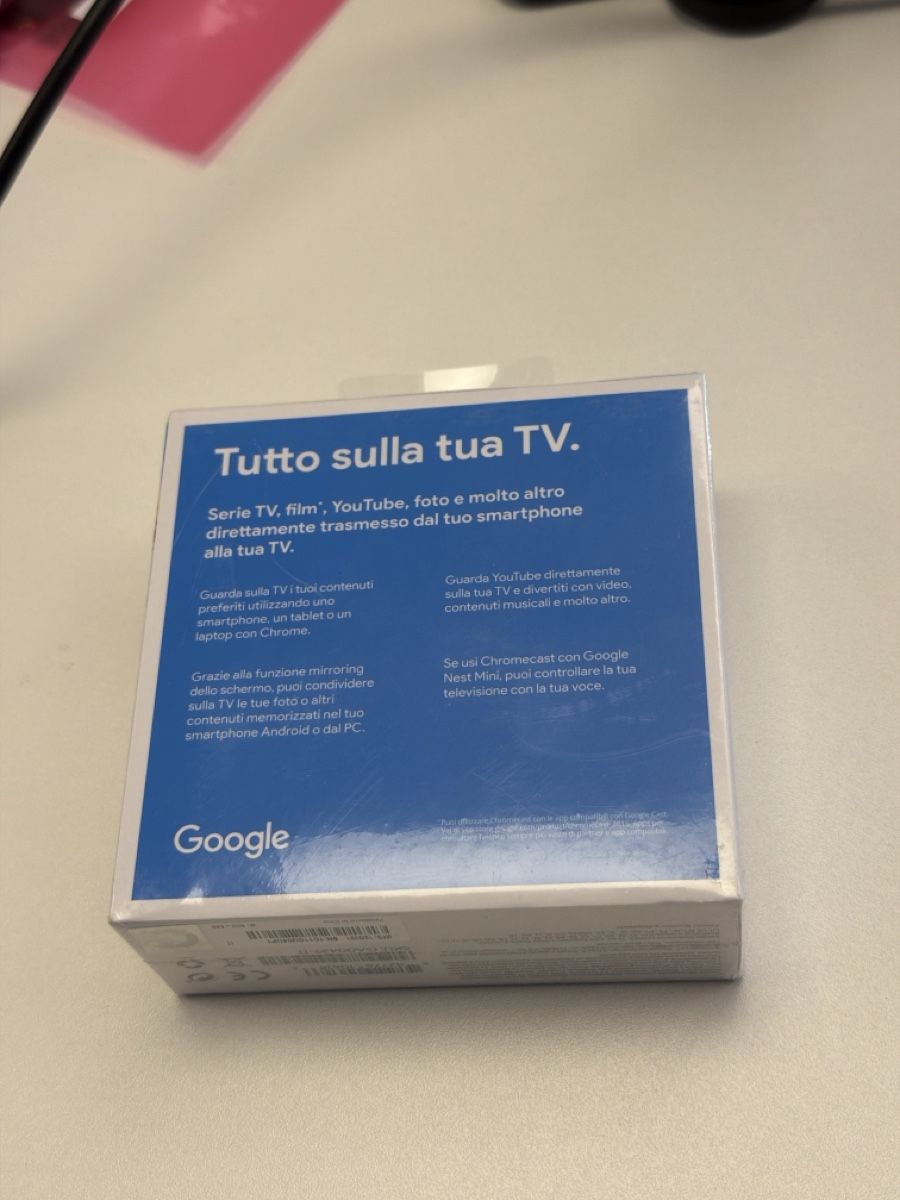 Google Sistemi audio & multimediali: Google Chromecast Streaming-Player originalverpackt neu – Nuovo e nell'imballaggio originale da Gersau venduto da e_dot_and_com 2