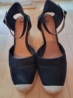 Sommerliche Espadrilles Sandalen von H&M, Grösse 38