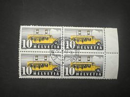 CH No. 210 Viererblock mit Sonderstempel  (4486)