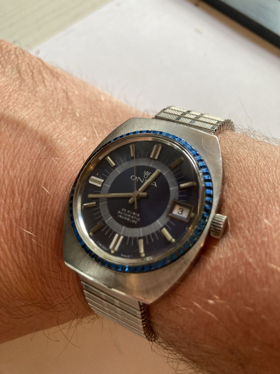 Orologi: Onsa Vintage uhr der 70 er Automatic 36 mm – Usato da Glattbrugg venduto da vintagemania 3