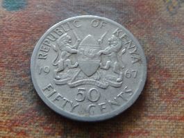 KENYA   50  Cents   1967