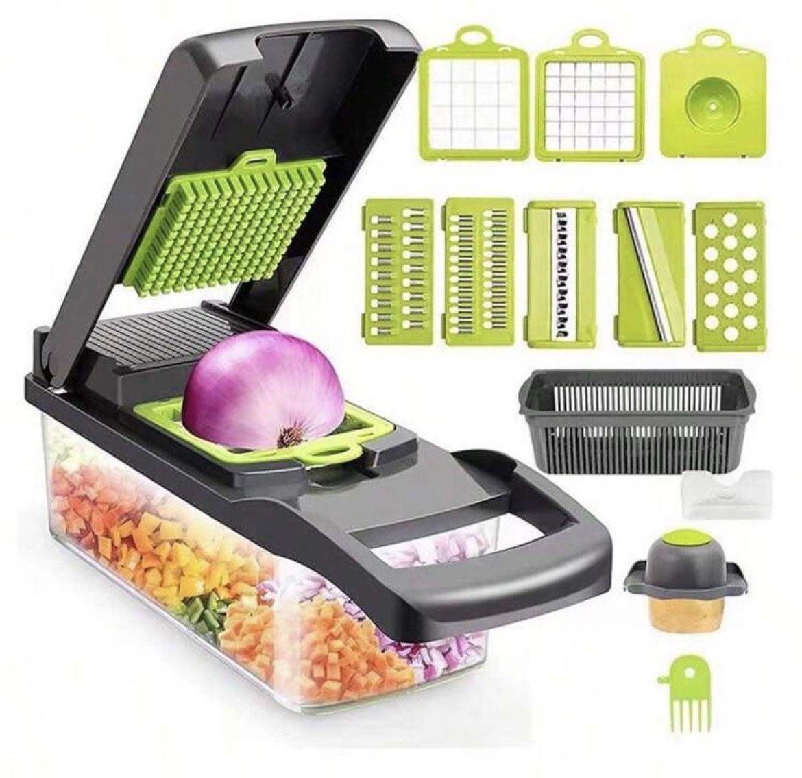 Elettrodomestici da cucina: Gemüseschneider-Set: Multifunktional – Nuovo e nell'imballaggio originale da Emmenbrücke venduto da ShopDirect 1