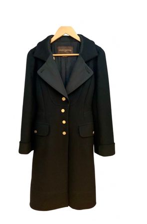 LOUIS VUITTON Wolle Mantel 40 FR Ungetragen