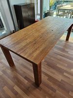 Massiver Holztisch 2.2m Teak Natur geölt