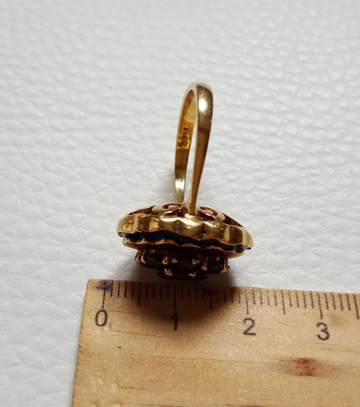 Anelli: Gold 750 Massiv Ring mit Granaten – Usato da Wald ZH venduto da Dasilver 4