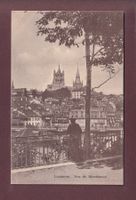 LAUSANNE vue de Montbenon - 1925 // pli d'angle //