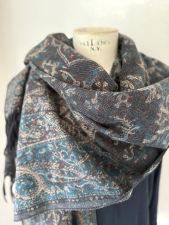 Neuware Schal Viskose Wolle Cashmere 180 x 70 cm