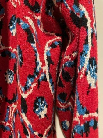 ❤❤❤Strickjacke rot/gemustert *NEU* Gr L