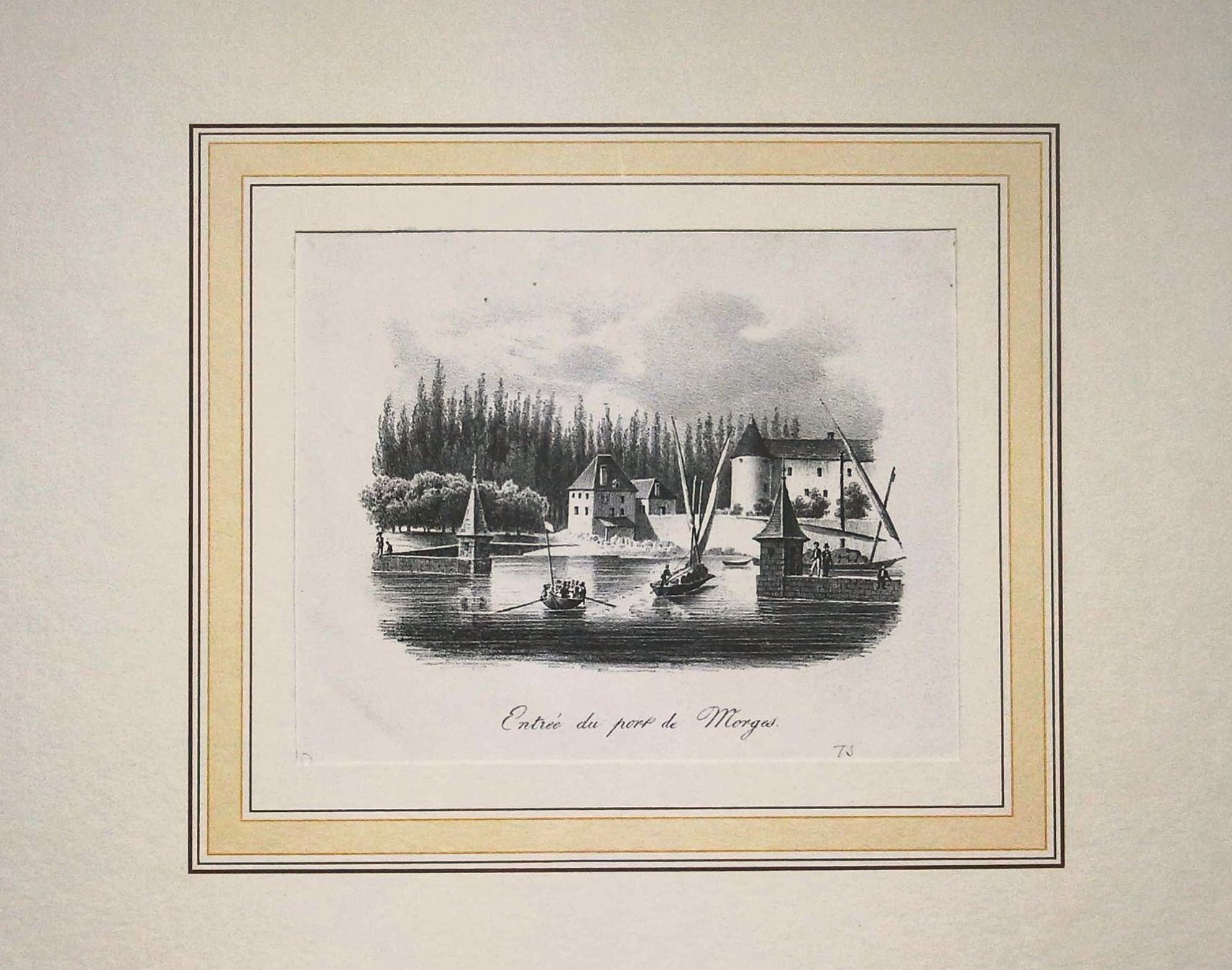 Incisioni: Morges port Lithographie um 1840 – Usato da Rafz venduto da Helvet32