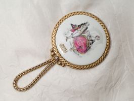 LIMOGES France Pocellain Porzellan Spiegel mirror 11.5cm