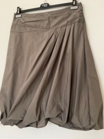 LEON schöner Rock Gr 44 Taupe/Anthrazit