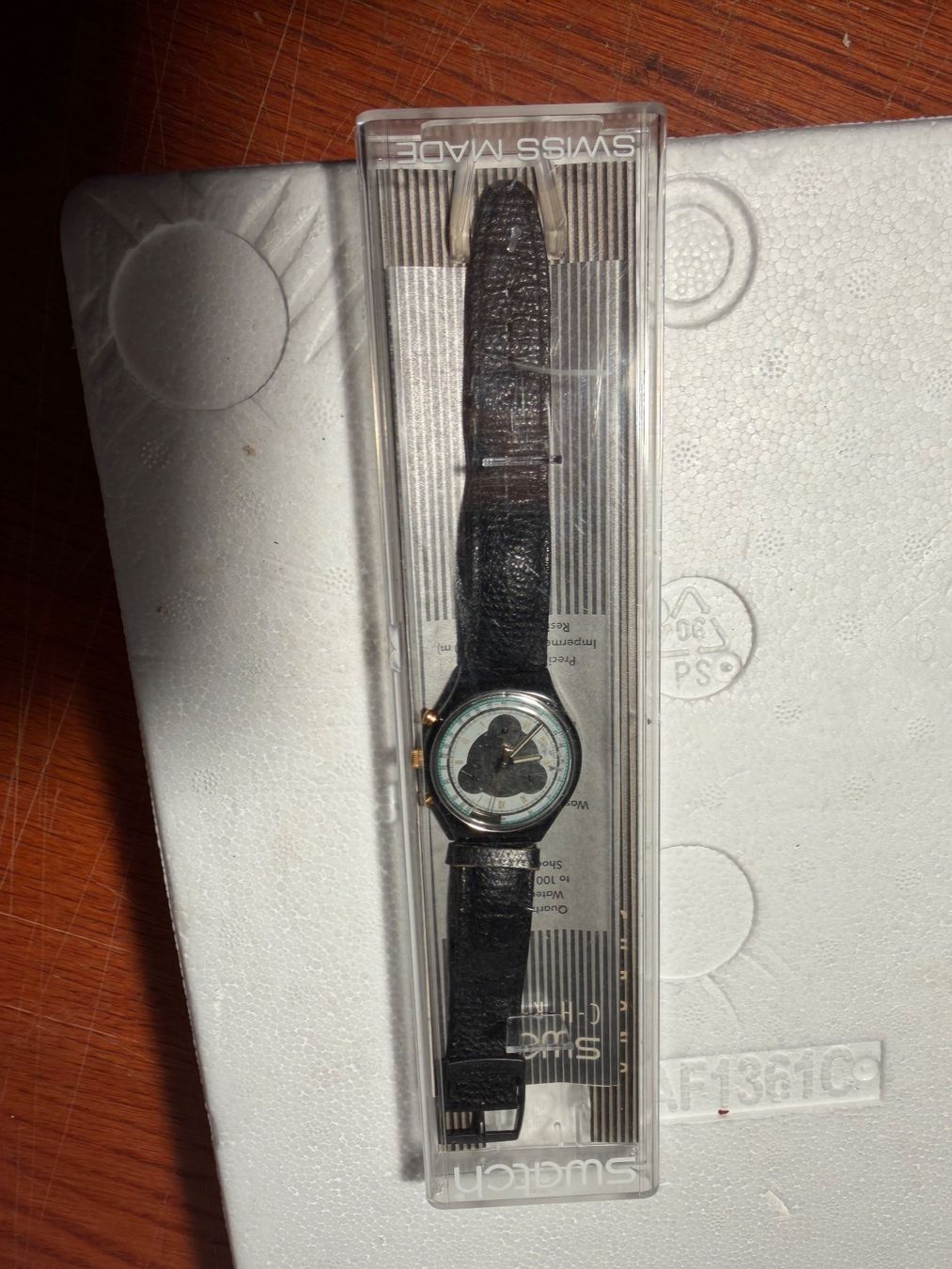 Swatch Orologi: Swatch Chronograph Uhr schwarz – Usato da Lausanne venduto da artnouveau05 3