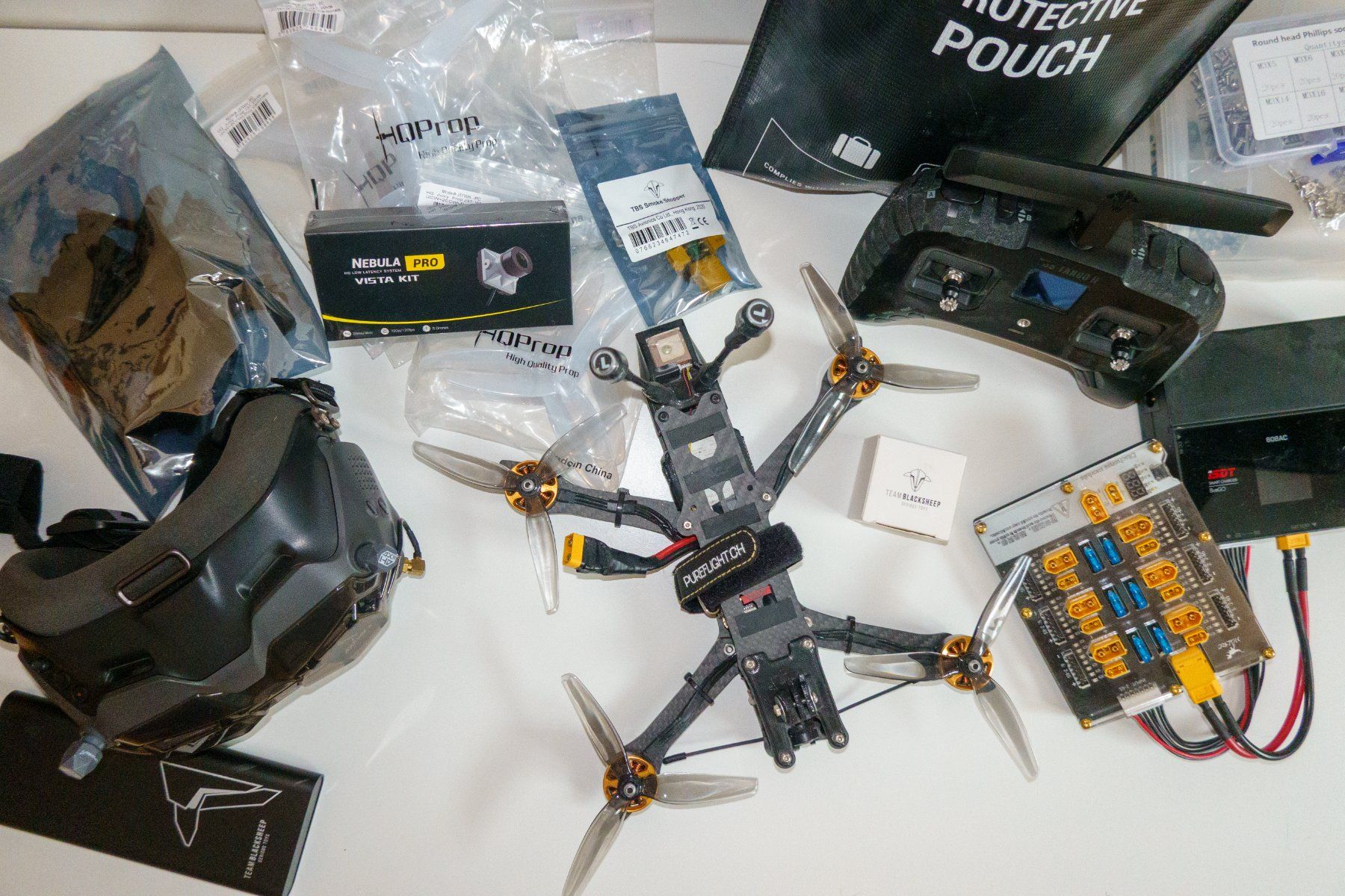 RC Modellbau: Komplettes FPV Drohne Set - mit 5-Inch Quad, Goggle & Remote – Gebraucht aus Flims Waldhaus von wittwermathias 1