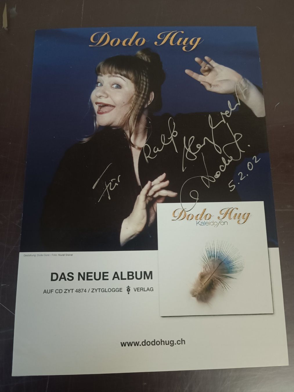Autographes: Dodo Hug  - A5 signierte Autogrammkarte – D'occasion à Menziken par Artographs