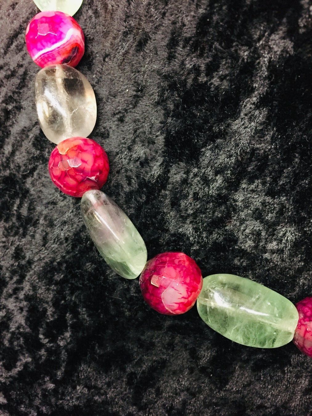 Catenine: Elegante Collier Kette Achat & Fluorit – Usato da Schaffhausen venduto da uniqueketten 8