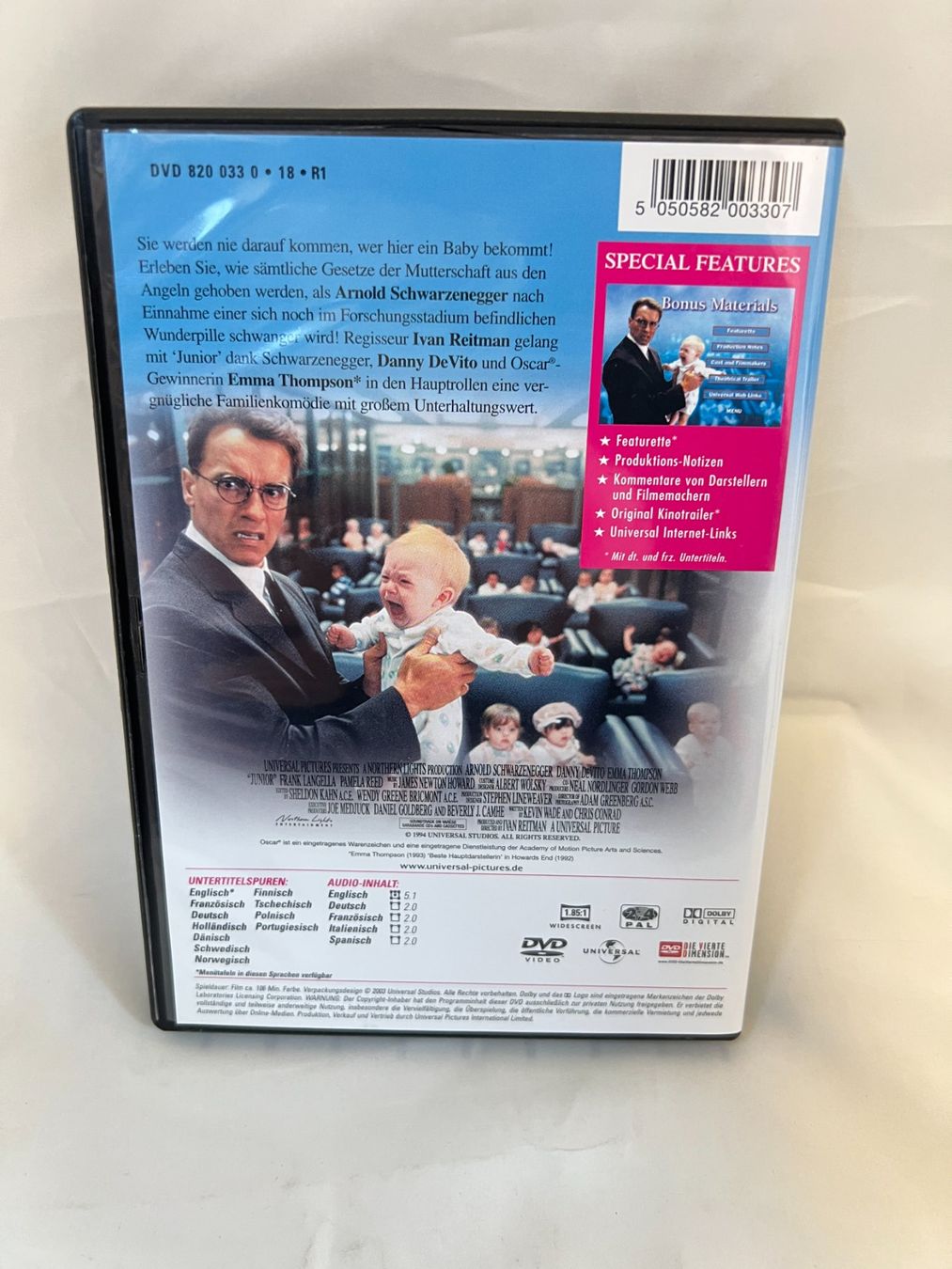 Alle DVDs: DVD Junior mit Arnold Schwarzenegger & DeVito! – Gebraucht aus Zürich von Drahtzug 1