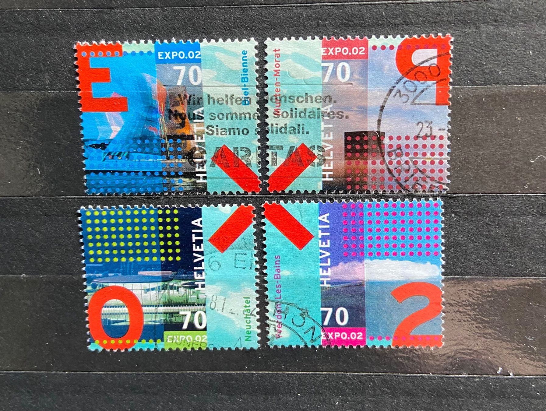 Tutti i francobolli: Sonderblock EXPO 2002 – Usato da Münchringen venduto da Hegelime-38