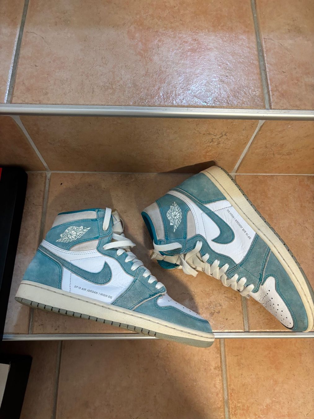Jordan Scarpe da uomo: Jordan 1 High Turbo green – Usato da Cottens FR venduto da ginop 1