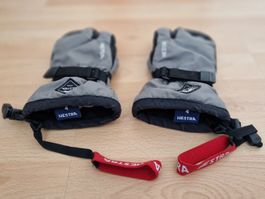 Kinder Ski Winter Dreifinger Handschuhe Hestra Gr. 4