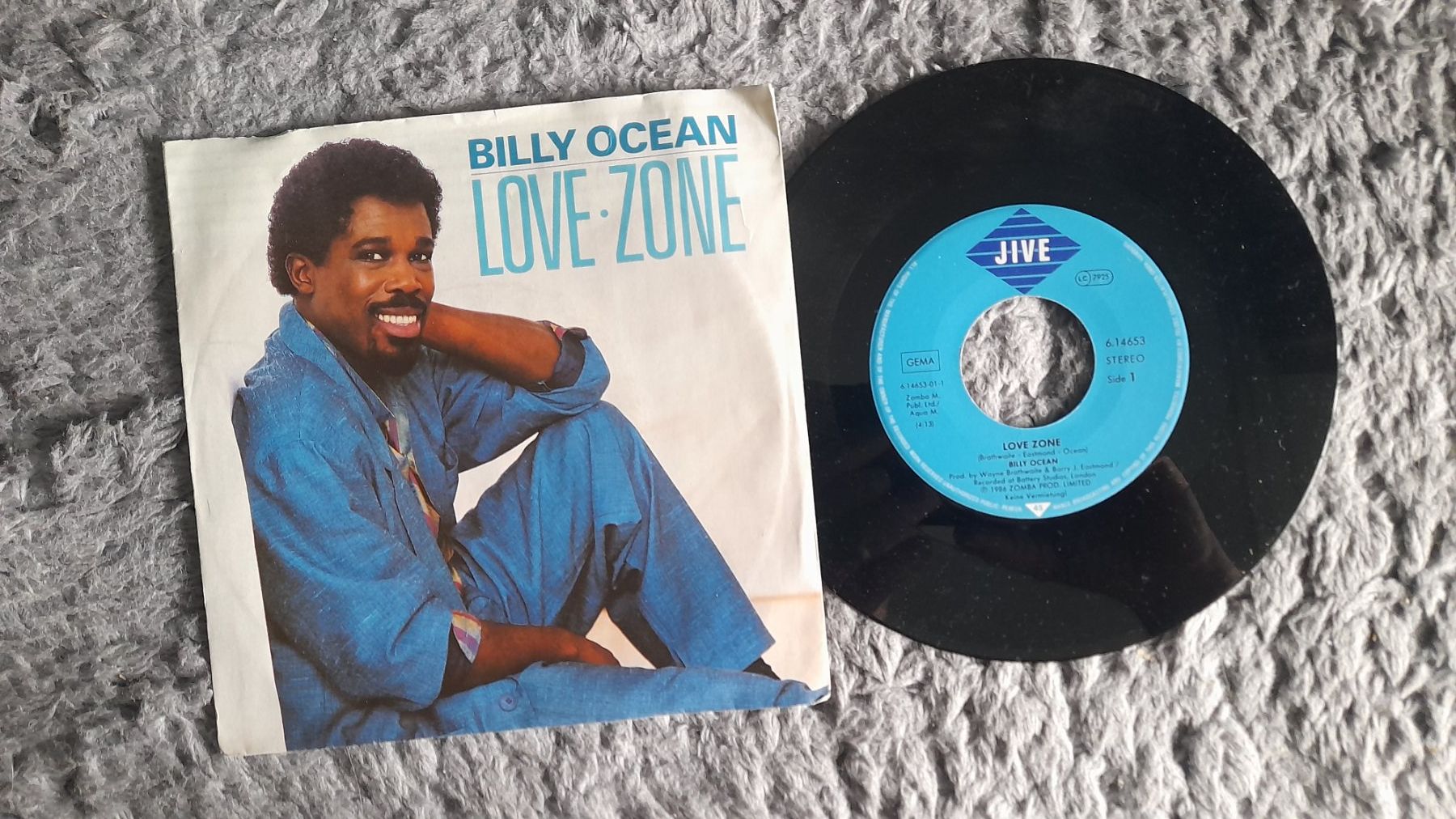Dischi in vinile: BILLY OCEAN     LOVE ZONE     7 VINYL SINGLE – Usato da Wetzikon ZH venduto da Ramones01
