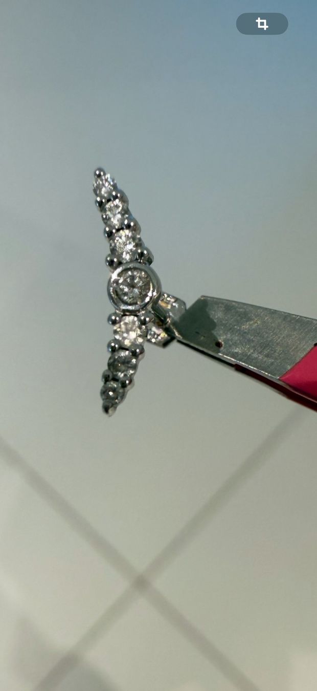 Gioielli per piercing: Piercing d'oreille Or blanc Diamants / white gold diamonds – Nuovo (secondo la descrizione) da RICHTERSWIL venduto da mftjt63 2