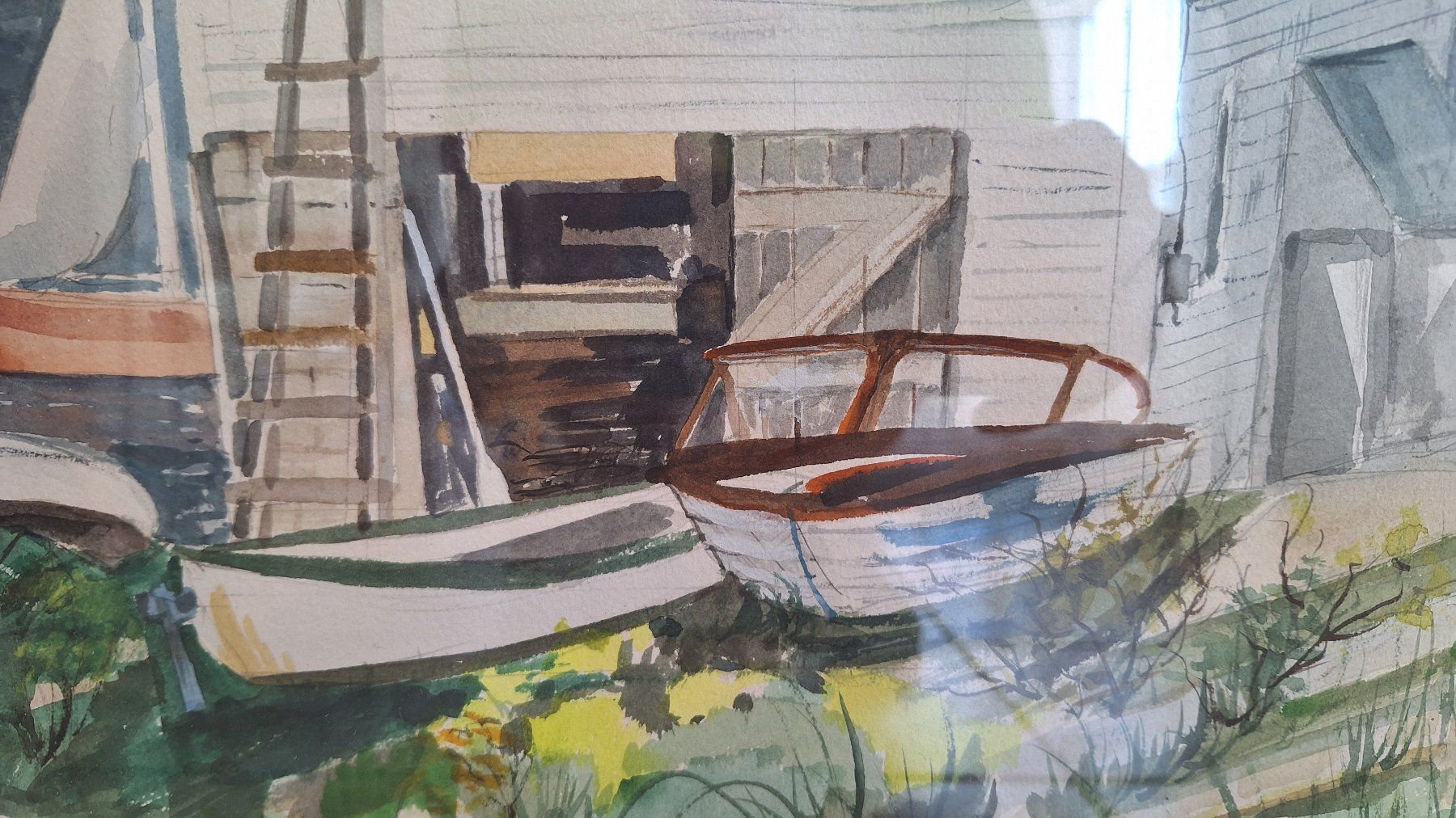 Dipinti: Aquarellbild von Richter - Maler Richter 1982 – Usato da Altstätten SG venduto da GGsGameshop 2