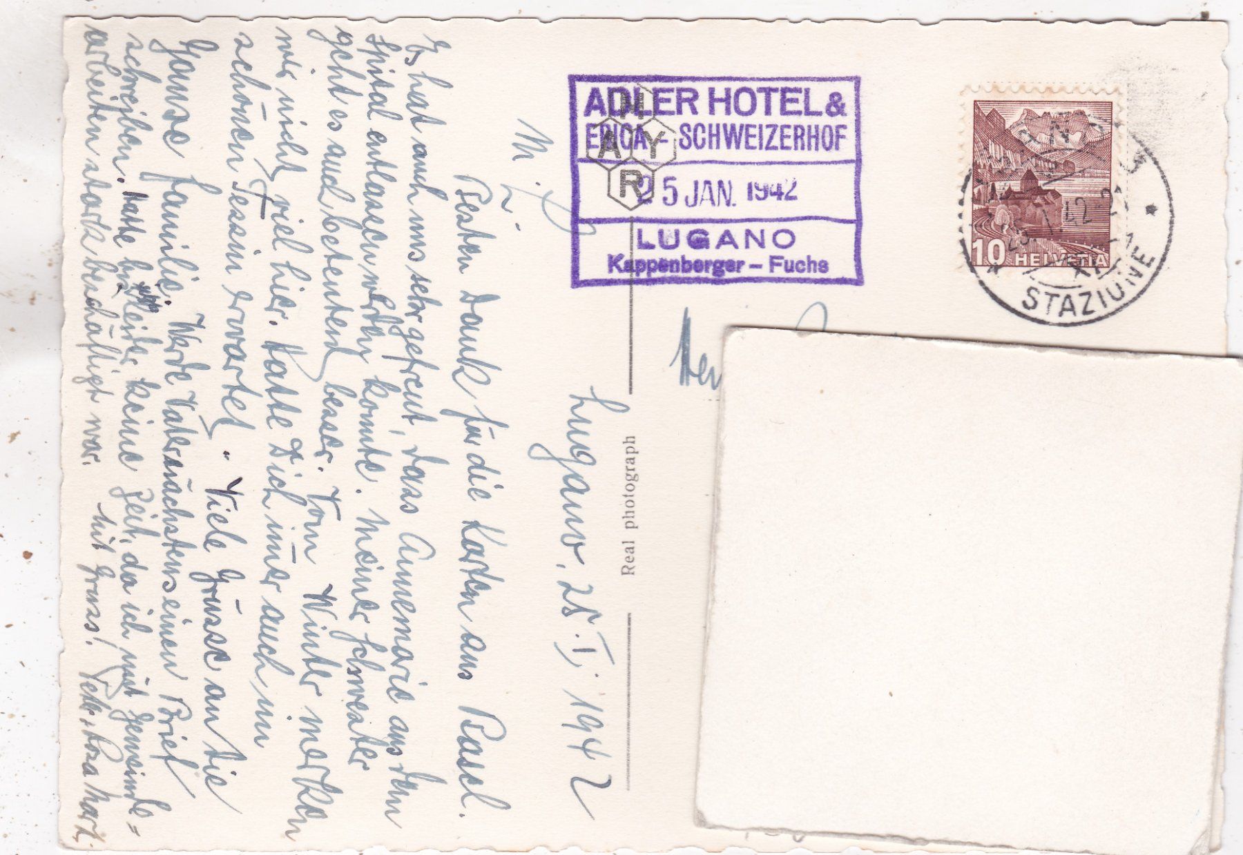 Cartes postales: Melide Lago di Lugano 1942 – D'occasion à Herisau par Lisegrat2008 1