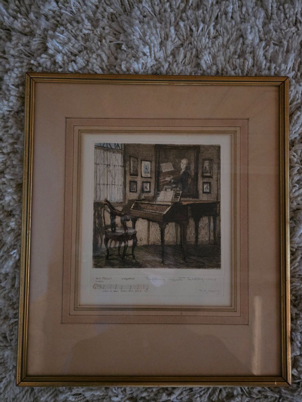 Dipinti: Bild - Radierung W.A. Mozart – Usato da Walterswil BE venduto da Lonitti 1