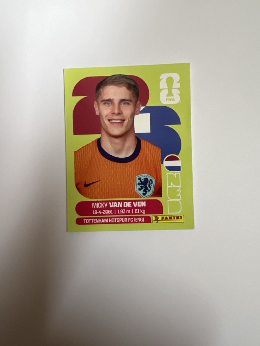 Panini Sammelbilder & Trading cards: Panini WM 2026 NED 4 Micky van de Ven – Neu und originalverpackt aus Grüt (Gossau ZH) von BOOOTSY