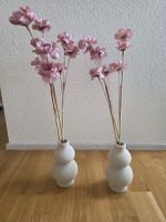 2er Set Jysk Vasen mit Kunstblumen pink – Frühlingsdeko 🌸