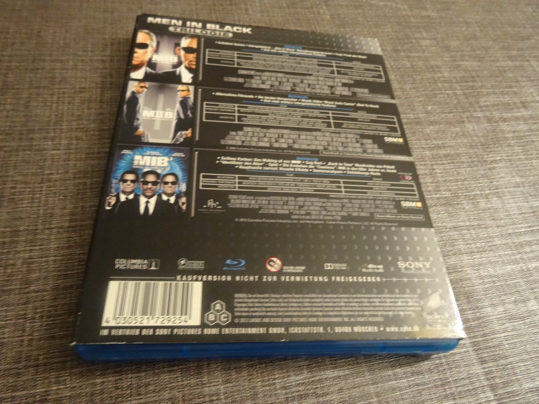 Tutti i DVDs: Men in Black Trilogie Blu-ray Set - 3 Filme – Usato da Olten venduto da Disc-Verkauf 1