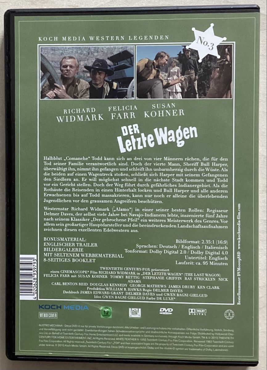 Tutti i DVDs: Western DVD   Der letzte Wagen – Usato da Reinach BL venduto da Linda013 1