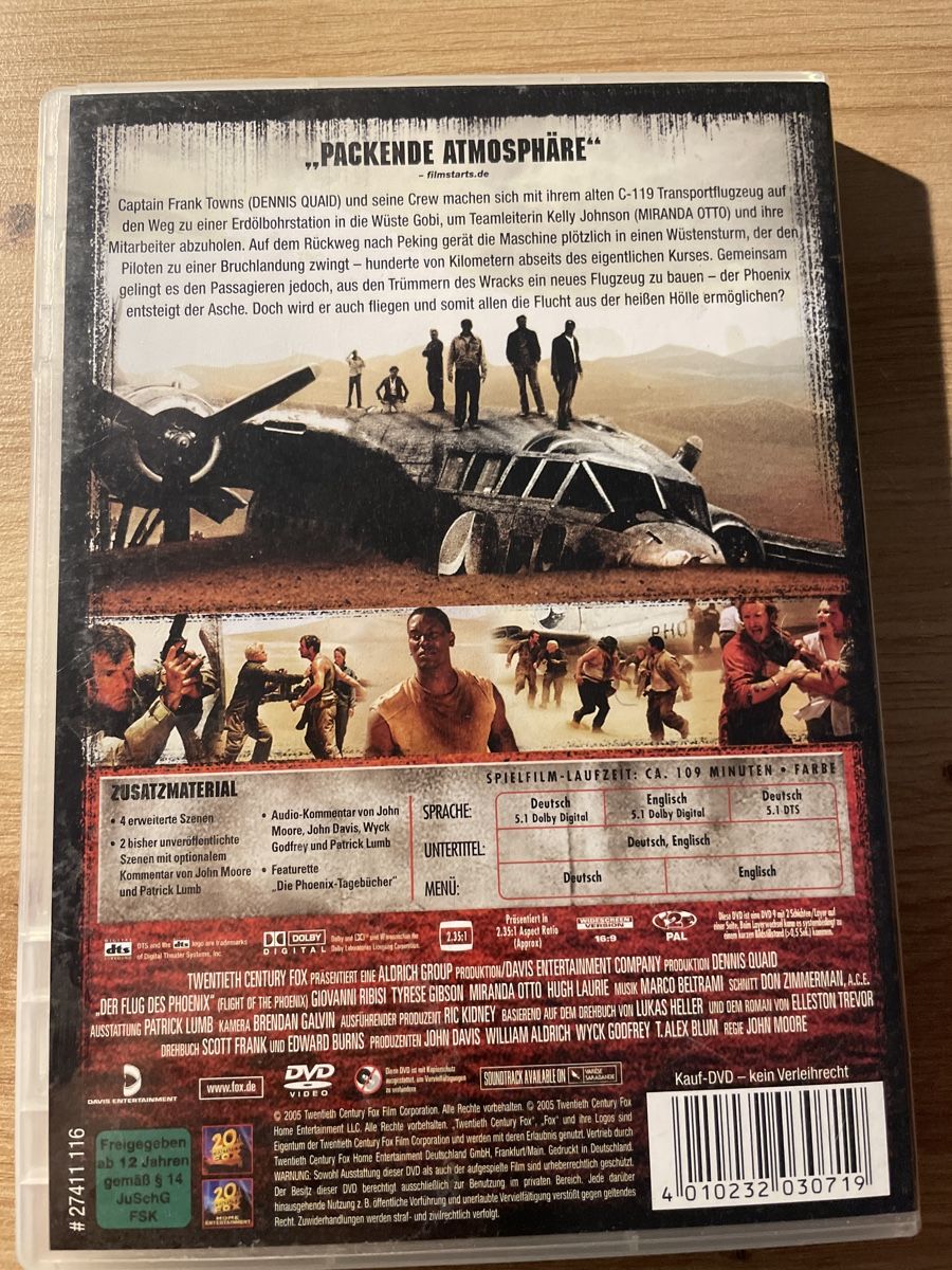 Alle DVDs: DVD Flug des Phoenix - Action mit Starbesetzung! – Gebraucht aus Sargans von Didis 1